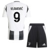 Conjunto (Camiseta+Pantalón Corto) Juventus Vlahovic 9 Primera Equipación 2024-25 - Niño